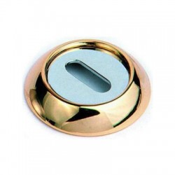 Накладка круглая под флажковый ключ Archie Sillur OB S.Gold