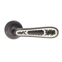 Межкомнатная дверная ручка Archie Genesis Alivio Черненое серебро / эмаль