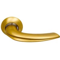 Межкомнатная дверная ручка Archie Sillur 120 комбинация матового и блестящего золота