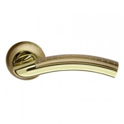 Межкомнатная дверная ручка раздельная Armadillo / Армадилло Libra LD26-1AB/GP-7 комбинация бронзы и золота