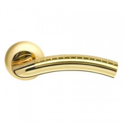 Межкомнатная дверная ручка раздельная Armadillo / Армадилло Libra LD26-1SG/GP-4 комбинация матового золота и золота