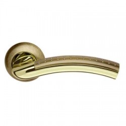 Межкомнатная дверная ручка раздельная Armadillo / Армадилло Libra LD27-1AB/GP-7 комбинация бронзы и золота