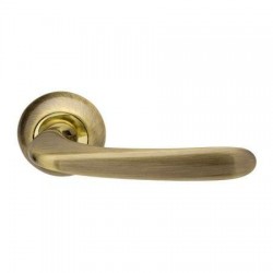 Межкомнатная дверная ручка раздельная Armadillo / Армадилло Pava LD42-1AB/GP-7 комбинация бронзы и золота