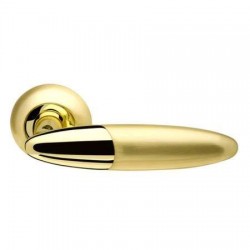 Межкомнатная дверная ручка раздельная Armadillo / Армадилло Sfera LD55-1SG/GP-4 комбинация матового золота и золота