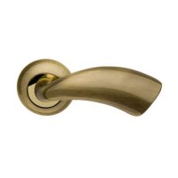 Межкомнатная дверная ручка раздельная Armadillo / Армадилло Leo LD56-1AB/GP-7 комбинация бронзы и золота