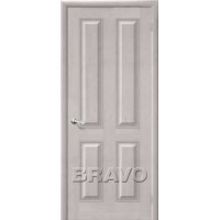 Межкомнатная дверь из массива Bravo / Браво М15 Белый воск глухое полотно