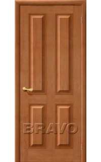 Межкомнатная дверь из массива Bravo / Браво М15 Светлый лак глухое полотно