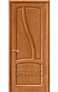 Межкомнатная дверь из массива Bravo / Браво Рафаэль Орех глухое полотно
