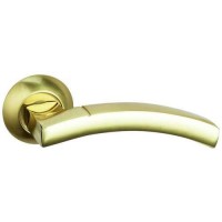 Межкомнатная дверная ручка Bussare Solido A-37-10 золото / матовое золото