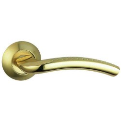 Межкомнатная дверная ручка Bussare Pratico A-09-10 золото / матовое золото