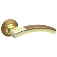 Межкомнатная дверная ручка раздельная Fuaro / Фуаро Accord RM AB/GP-7 комбинация матовой бронзы и золота