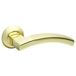 Межкомнатная дверная ручка раздельная Fuaro / Фуаро Accord RM SG/GP-4 комбинация матового золота и золота
