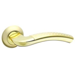 Межкомнатная дверная ручка раздельная Fuaro / Фуаро Intro RM SG/GP-4 комбинация матового золота и золота