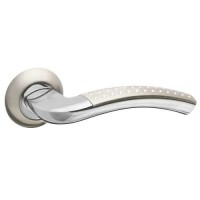 Межкомнатная дверная ручка раздельная Fuaro / Фуаро Intro RM SN/CP-3 комбинация матового никеля и хрома