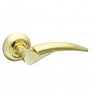 Межкомнатная дверная ручка раздельная Fuaro / Фуаро Nota RM SG/GP-4 комбинация матового золота и золота
