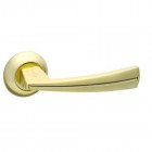 Межкомнатная дверная ручка раздельная Fuaro / Фуаро Sound RM SG/GP-4 комбинация матового золота и золота