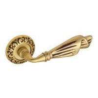 Дверная ручка Venezia Opera D4 французское золото + коричневый
