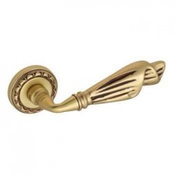 Дверная ручка Venezia Opera D2 французское золото + коричневый