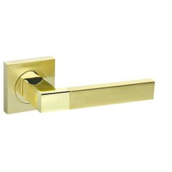 Межкомнатная дверная ручка раздельная Fuaro / Фуаро Ethno KM SG/GP-4 комбинация матового золота и золота